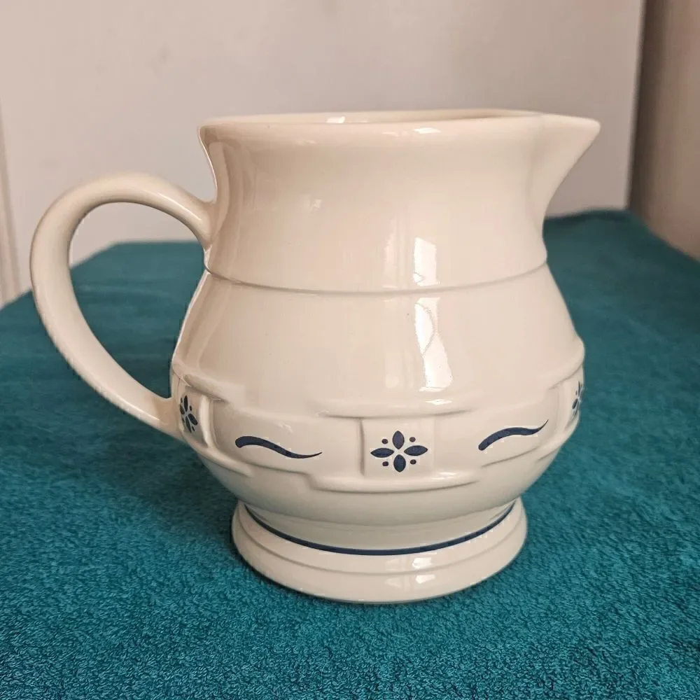 Longaberger classic blue Large milk pitcher